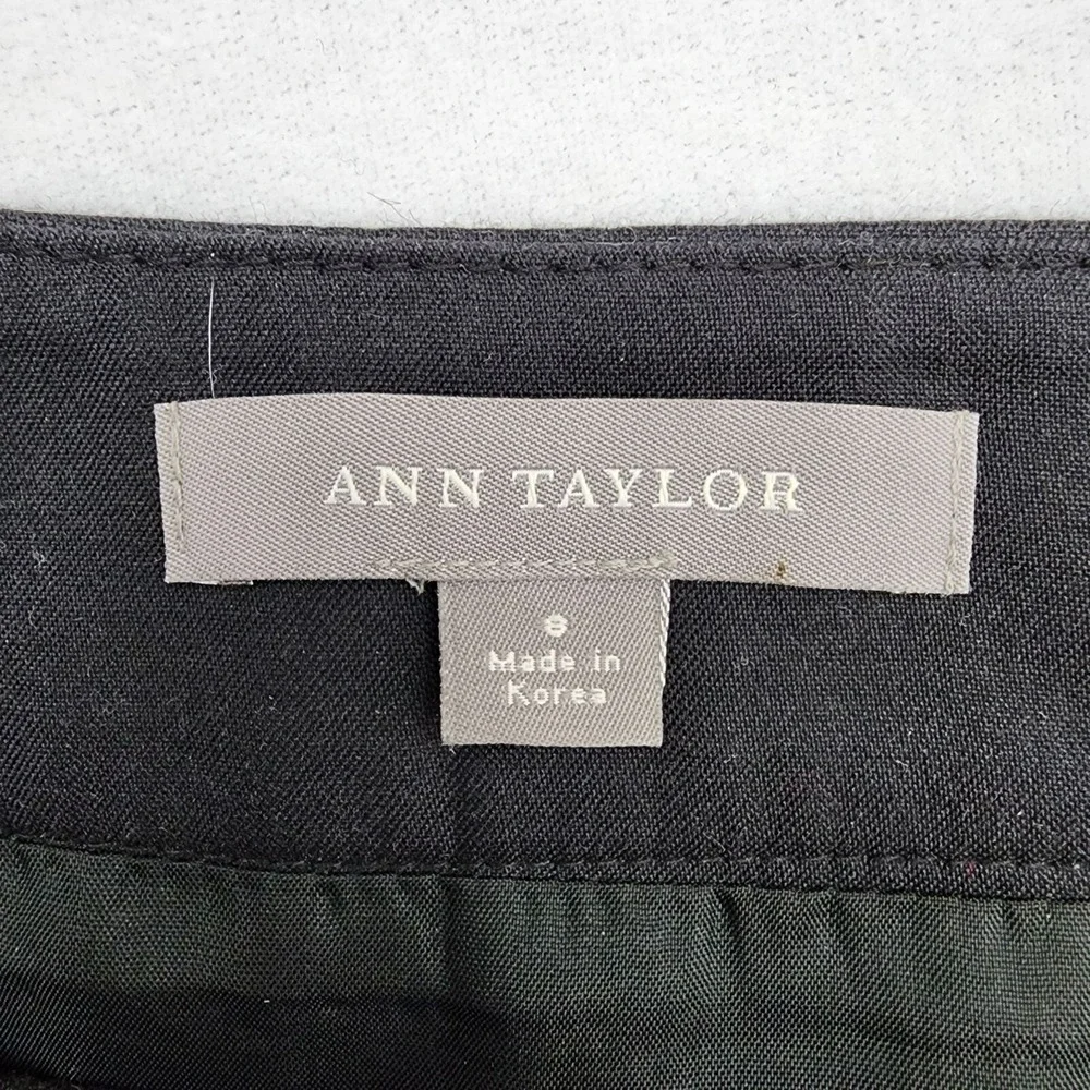 Vintage Ann Taylor Floral Pleated A-Line Skirt Size 8 Cotton Silk Blend Lined